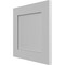 Ekena Millwork 12"W x 12"H True Fit PVC Flat Panel Shutters Sample, Primed SAMPLE-TFPFPPR - alternate 4